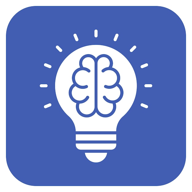 Imagem vetorial de ícone de brainstorm pode ser usada para o Office