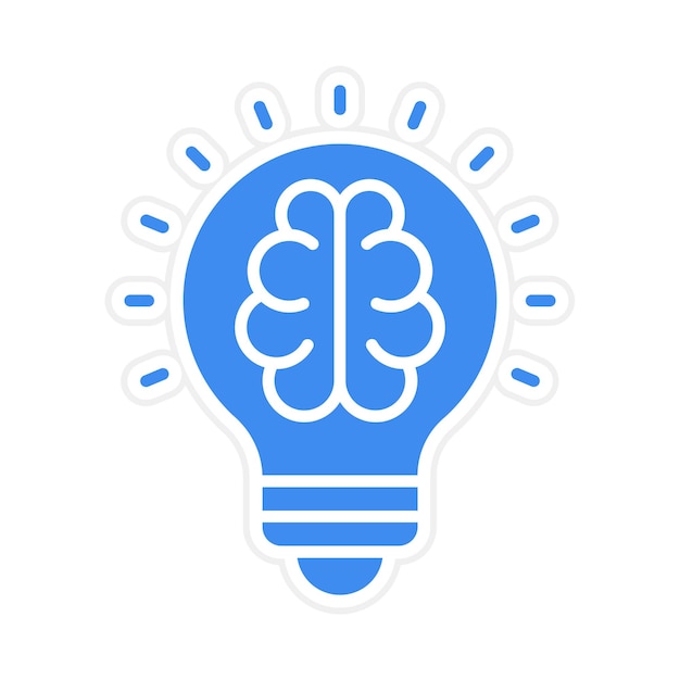 Imagem vetorial de ícone de brainstorm pode ser usada para o Office