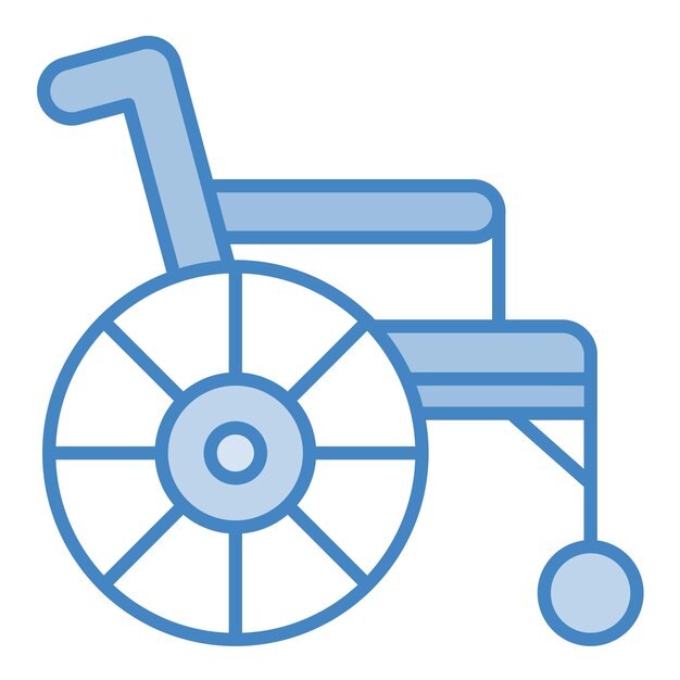 Vetor imagem vetorial de ícone de cadeira de rodas pode ser usada para doações