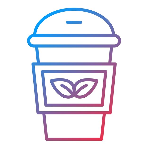 Imagem vetorial de ícone de café de menta Pode ser usada para Coffee Shop