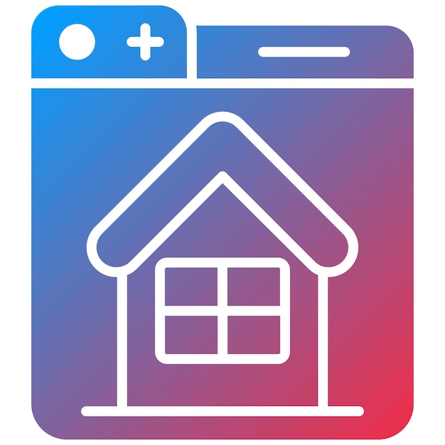 Vetor imagem vetorial de ícone de casa pode ser usada para web store