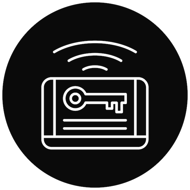 Imagem vetorial de ícone de chave pode ser usada para proteção e segurança