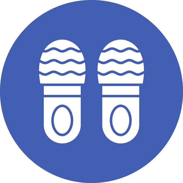 Vetor imagem vetorial de ícone de chinelo pode ser usada para roupas