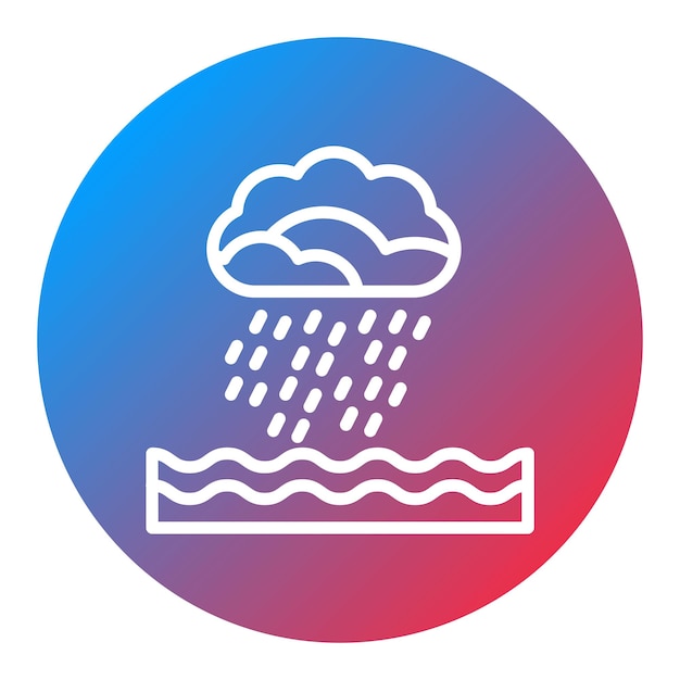Vetor imagem vetorial de ícone de coleta de água da chuva pode ser usada para crise de água