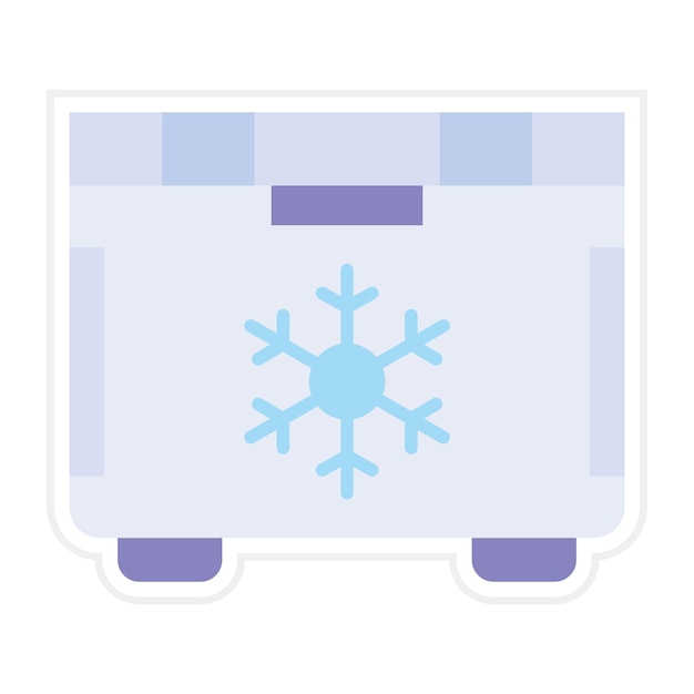 Vetor imagem vetorial de ícone de congelador pode ser usada para verão