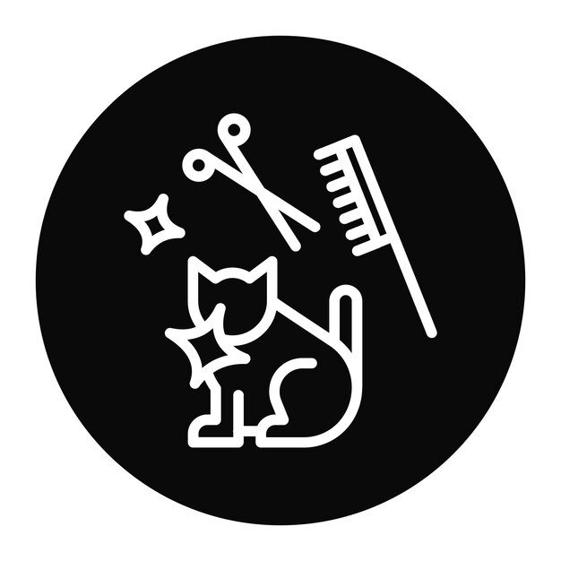 Imagem vetorial de ícone de cuidados com animais de estimação Pode ser usada para óleo de CBD