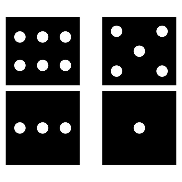 Vetor imagem vetorial de ícone de dominó pode ser usada para nursing home