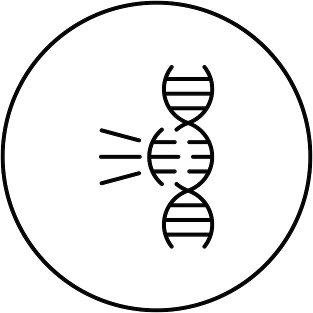 Vetor imagem vetorial de ícone de engenharia genética pode ser usada para bioengenharia