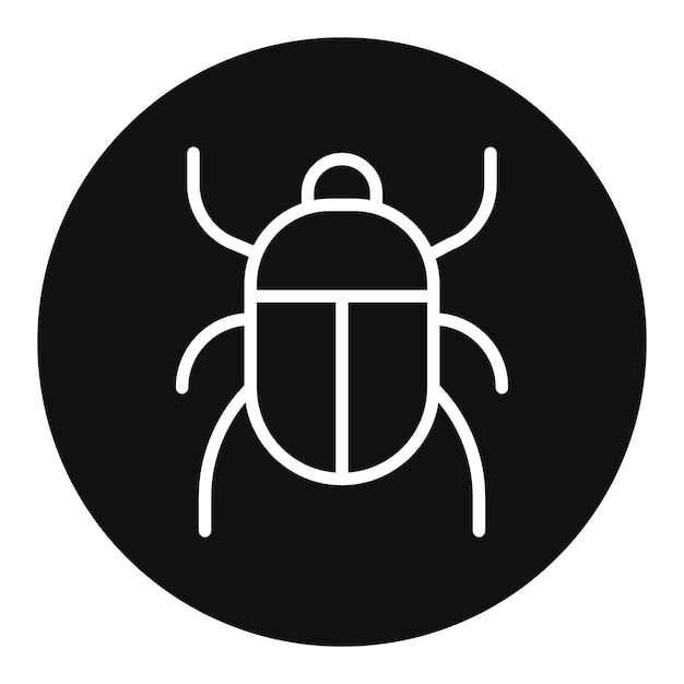 Vetor imagem vetorial de ícone de escaravelho pode ser usada para o egito