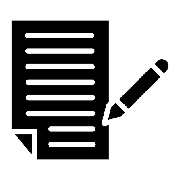 Imagem vetorial de ícone de escrita freelance Pode ser usada para Freelancer