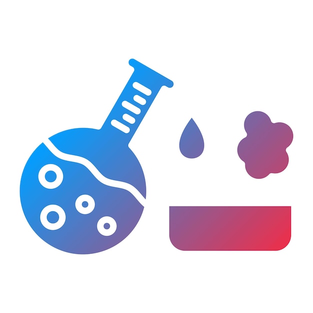 Imagem vetorial de ícone de experiência Pode ser usada para Química