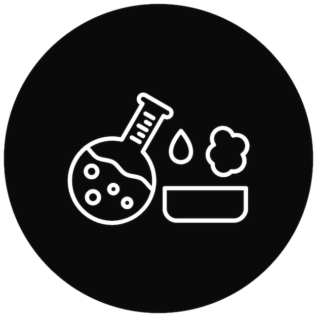 Imagem vetorial de ícone de experiência Pode ser usada para Química