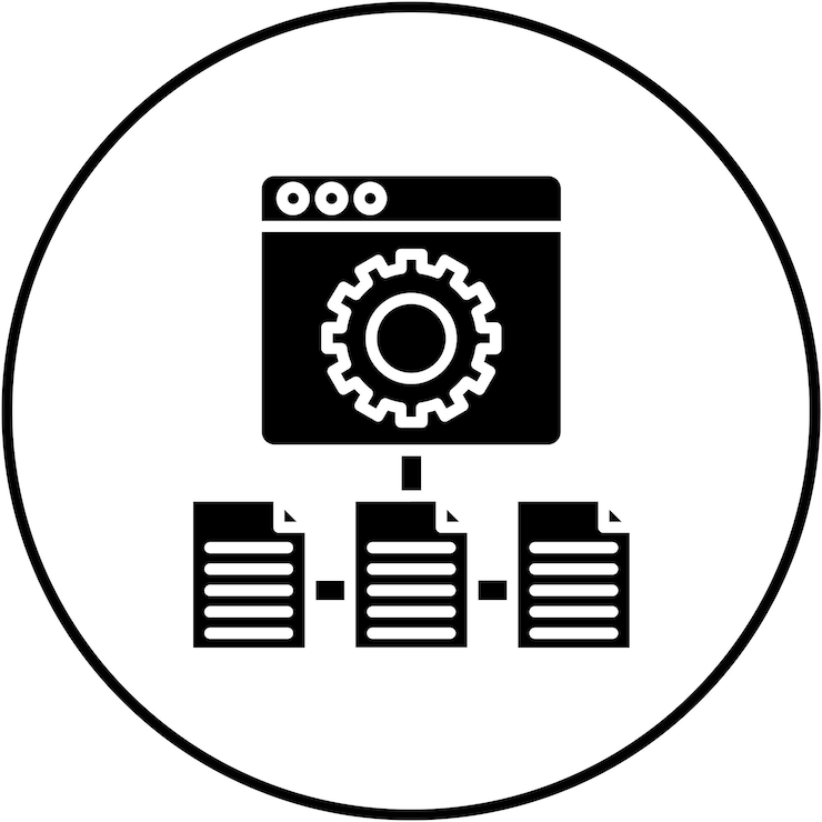 Vetor imagem vetorial de ícone de frame works pode ser usada para big data