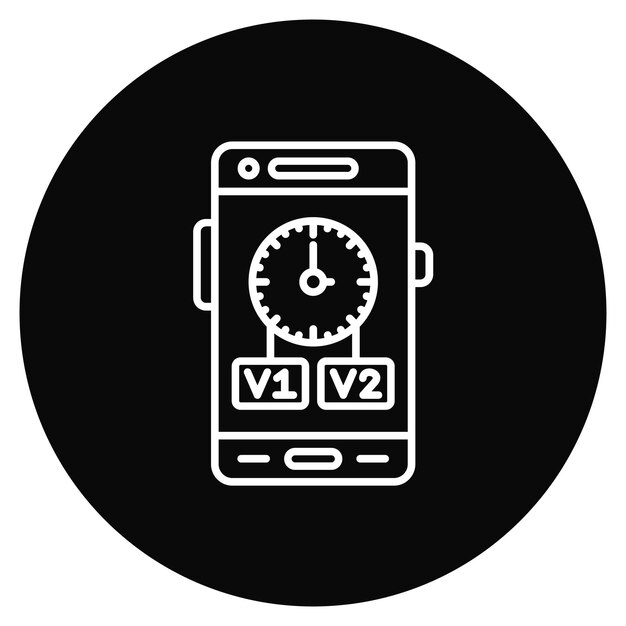 Vetor imagem vetorial de ícone de histórico de versão pode ser usada para desenvolvimento de aplicativos móveis