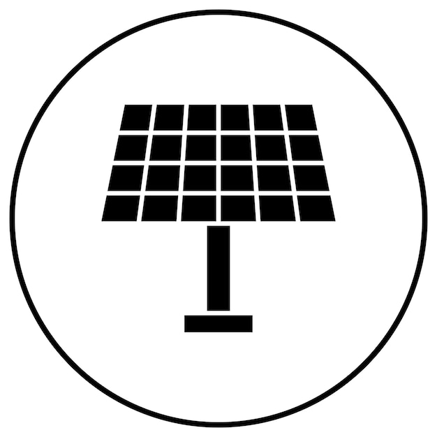 Vetor imagem vetorial de ícone de painel solar pode ser usada para ecologia