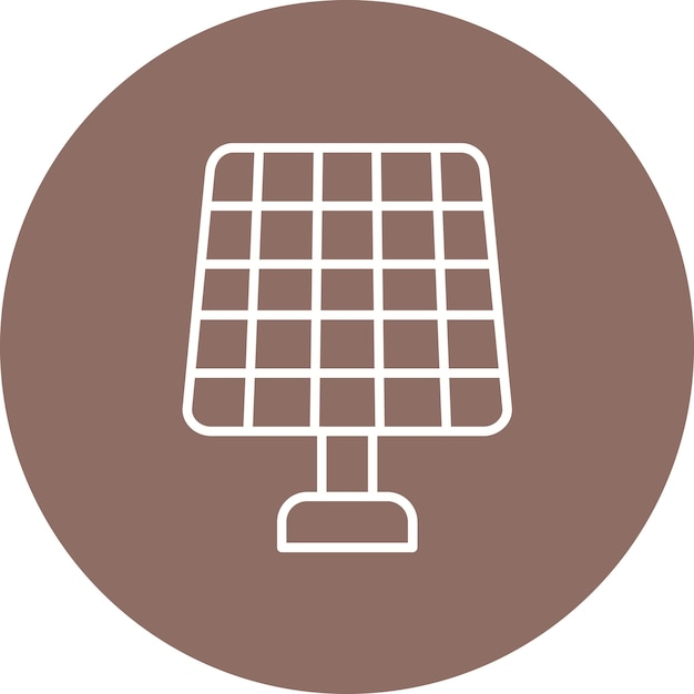 Vetor imagem vetorial de ícone de painel solar pode ser usada para processo industrial