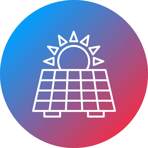 Vetor imagem vetorial de ícone de painel solar pode ser usada para smart home