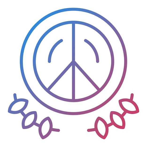 Imagem vetorial de ícone de paz pode ser usada para diplomacia