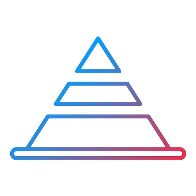 Vetor imagem vetorial de ícone de pirâmide pode ser usada para brinquedos infantis