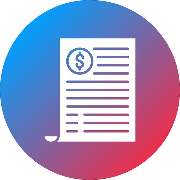 Imagem vetorial de ícone de projeto de lei Pode ser usada para legislação de lei