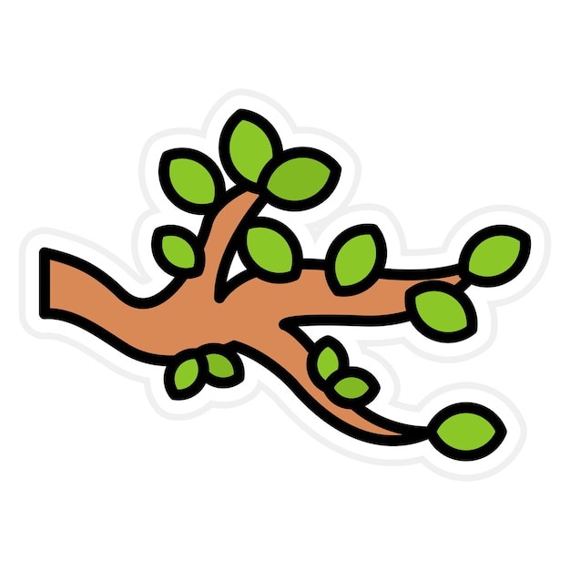 Imagem vetorial de ícone de ramo Pode ser usada para jardinagem