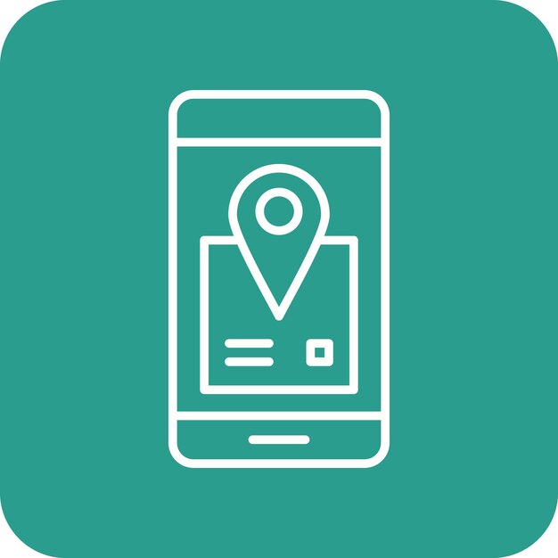 Imagem vetorial de ícone de rastreamento de remessas móveis pode ser usada para ecommerce