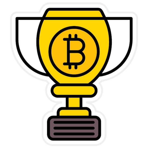 Imagem vetorial de ícone de recompensa de bloco Pode ser usada para criptomoeda