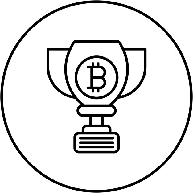 Imagem vetorial de ícone de recompensa de bloco Pode ser usada para criptomoeda