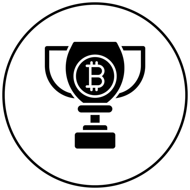 Imagem vetorial de ícone de recompensa de bloco Pode ser usada para criptomoeda