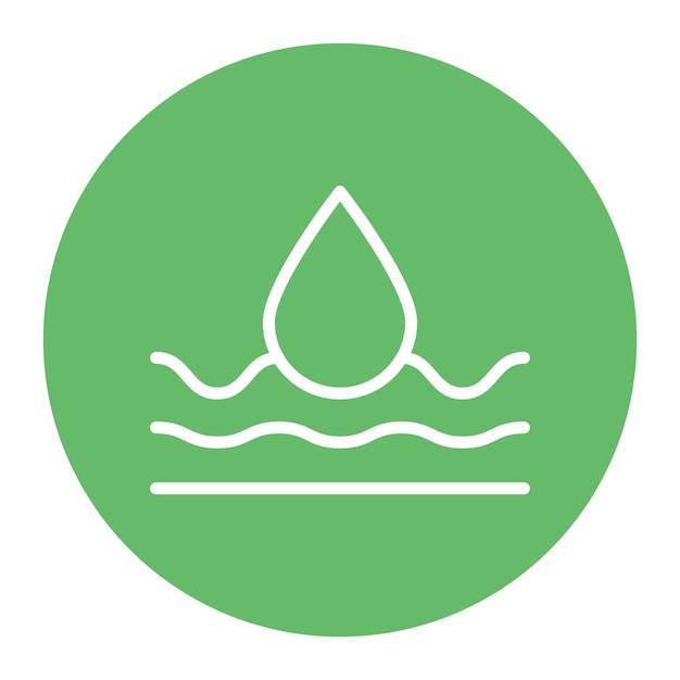 Imagem vetorial de ícone de resiliência à água pode ser usada para crise de água