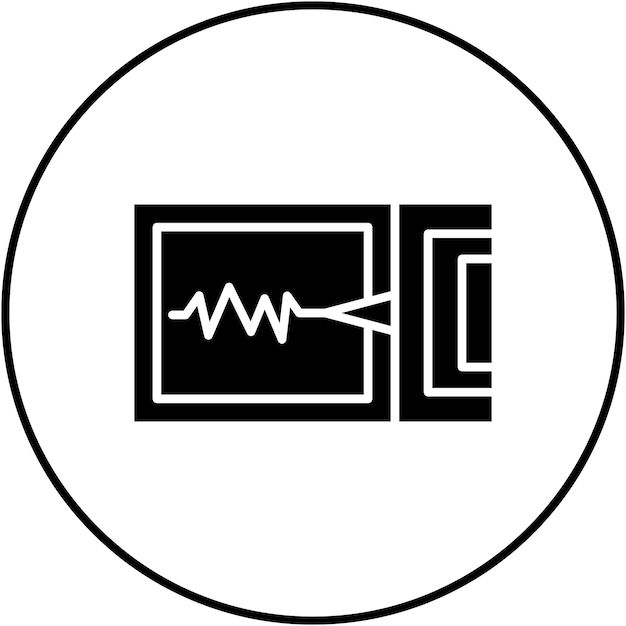 Vetor imagem vetorial de ícone de sismógrafo pode ser usada para desastres naturais