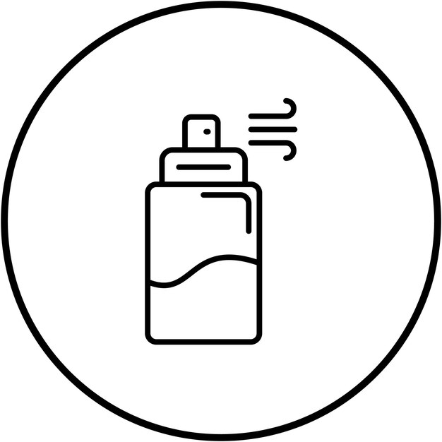 Imagem vetorial de ícone de spray de pimenta pode ser usada para a polícia