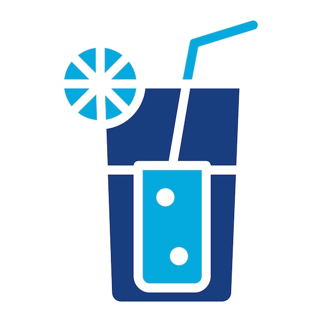 Imagem vetorial de ícone de suco de limão Pode ser usada para Bar