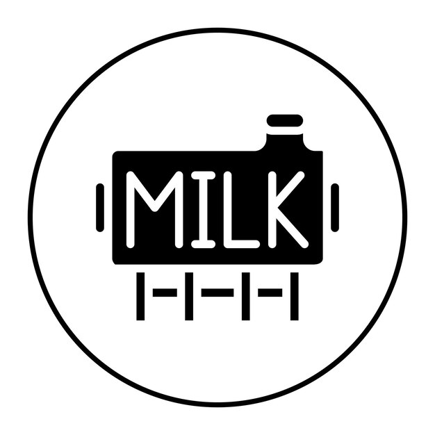 Imagem vetorial de ícone de tanque de leite pode ser usada para agricultura