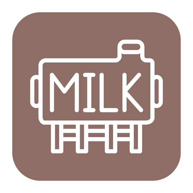Imagem vetorial de ícone de tanque de leite pode ser usada para agricultura