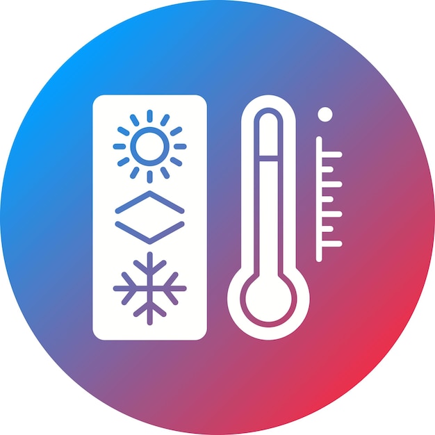 Imagem vetorial de ícone de termostato pode ser usada para inteligência artificial