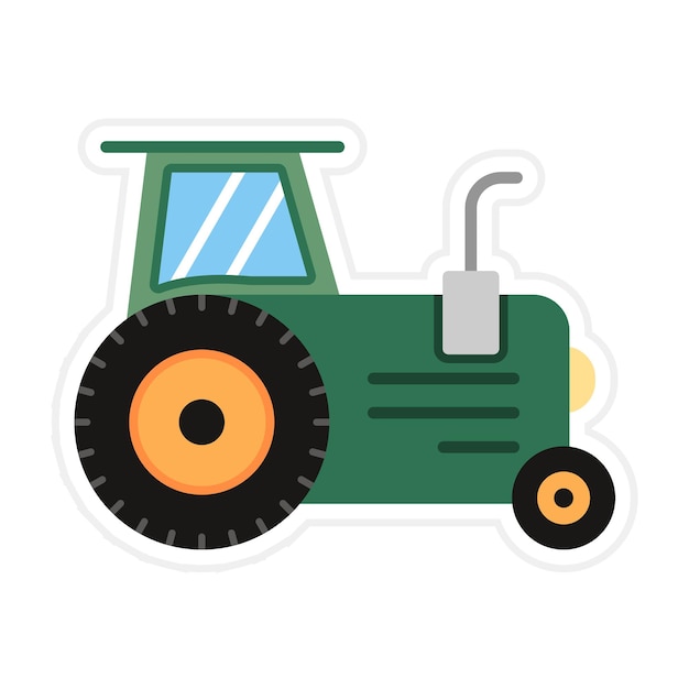Vetor imagem vetorial de ícone de tractor pode ser utilizada para transporte