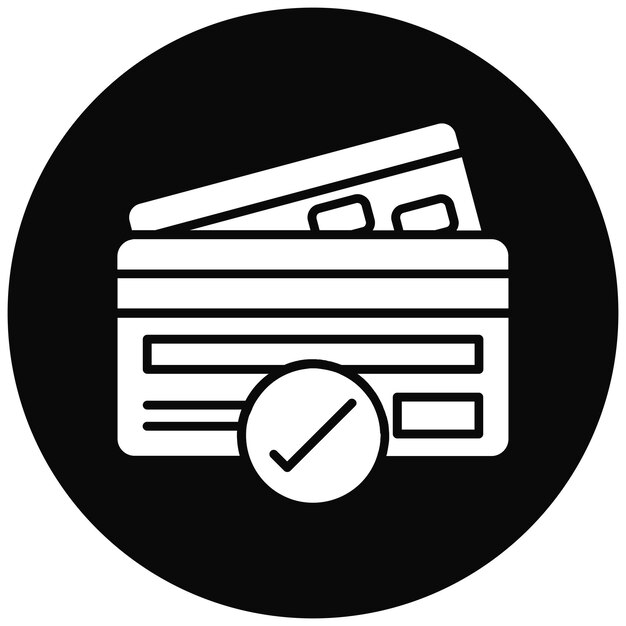 Imagem vetorial de ícone de transação bem sucedida Pode ser usada para serviços de dinheiro on-line