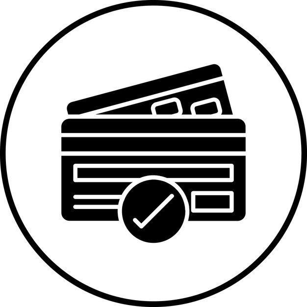 Imagem vetorial de ícone de transação bem sucedida Pode ser usada para serviços de dinheiro on-line