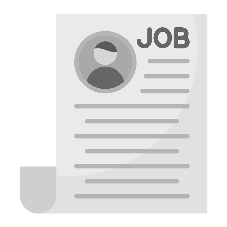 Vetor imagem vetorial de ícone de vaga de emprego pode ser usada para recursos humanos