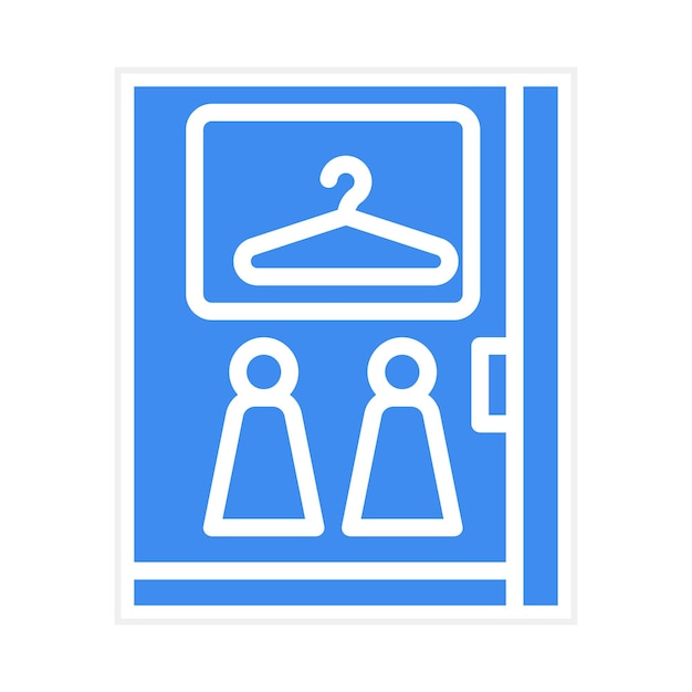 Imagem vetorial de ícone de vestiário Pode ser usada para Parque Aquático