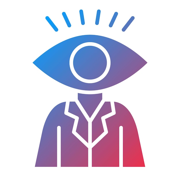 Vetor imagem vetorial de ícone de visão pode ser usada para recursos humanos