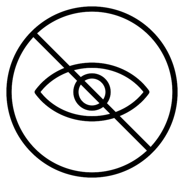 Imagem vetorial de ícone de visão turva pode ser usada para sintomas de alergia