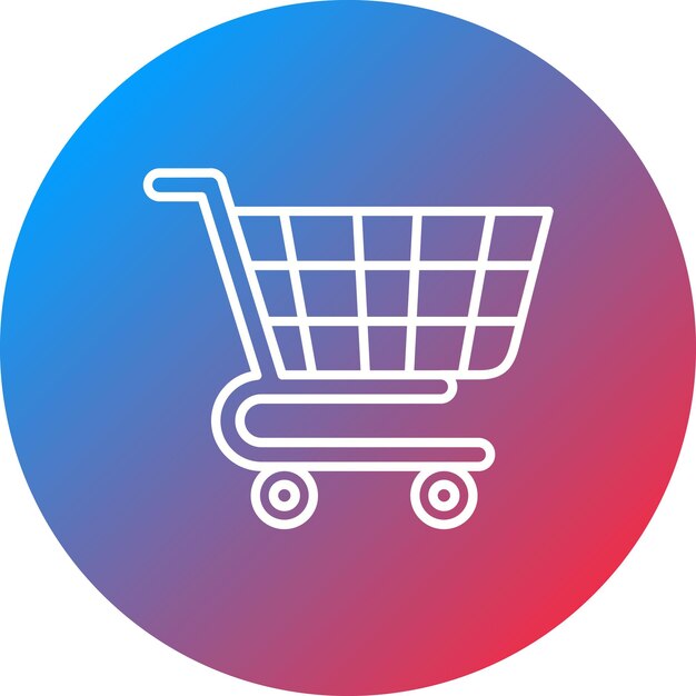 Imagem vetorial de ícone do carrinho de compras Pode ser usada para e-commerce de moda