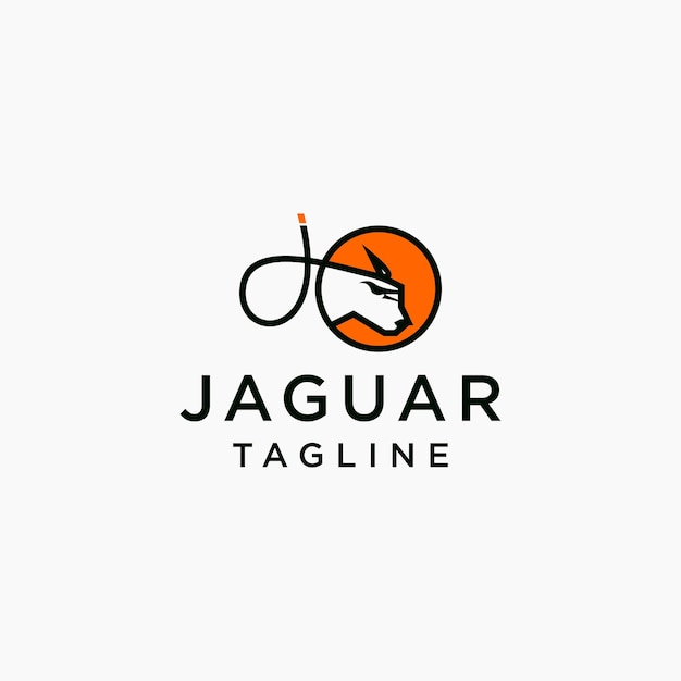 Imagem vetorial de ícone do logotipo da jaguar