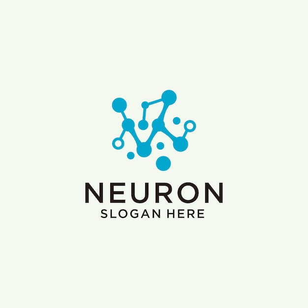 Imagem vetorial de ícone do logotipo do neurônio