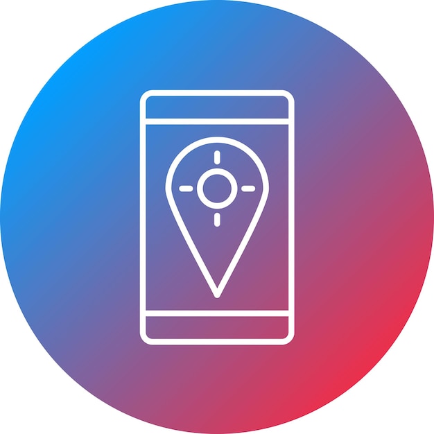 Imagem vetorial de ícone fixo de gps pode ser usada para ux de ui móvel