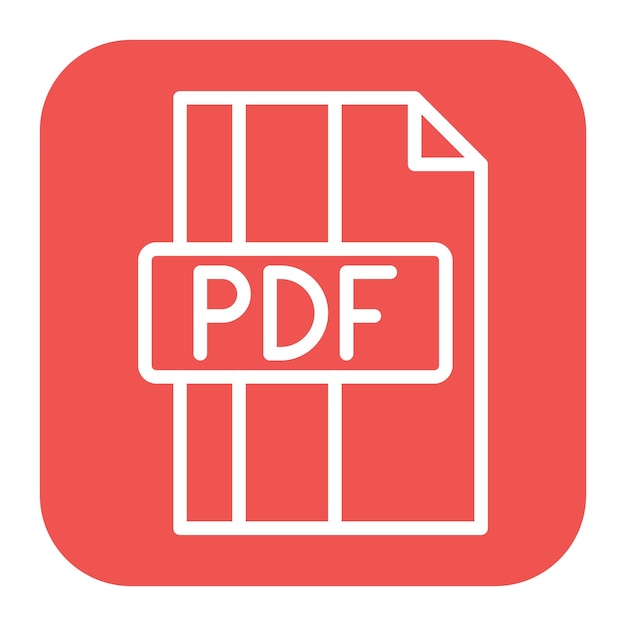 Imagem vetorial de ícone pdf pode ser usada para documentos e arquivos