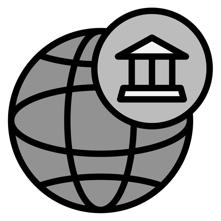 Vetor imagem vetorial de ícones bancários globais pode ser usada para bancos