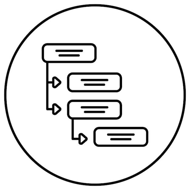 Imagem vetorial de ícones de dependências pode ser usada para programação de computadores